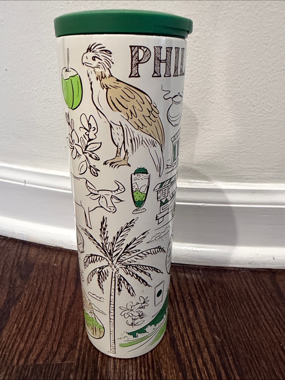 Philippines Starbucks Stainless Tumbler Bottle 16oz Been There Series NEW travel - Picture 3 of 9